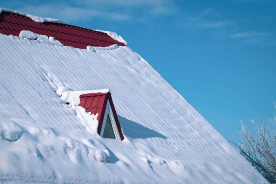 metal roof snow 2